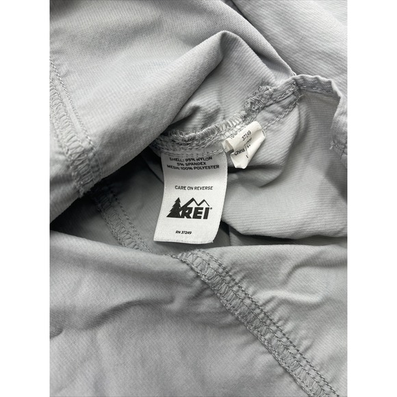 REI Button Down Up Hiking Shirt Long Sleeve Active Vented Gray‎ XXL #C052 - Picture 6 of 10